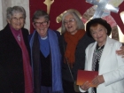 Jacquie, Rev Sue Emeleus, Isabel, Caroline